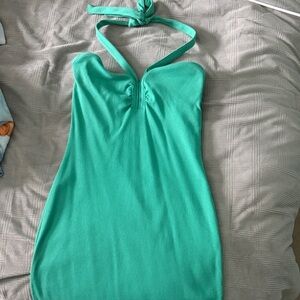 Nine West Strapless Green Dress